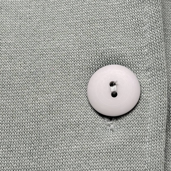 Blair Women's Sweater Green Large Button Front Pockets Soft Casual Long  Line - Picture 7 of 11